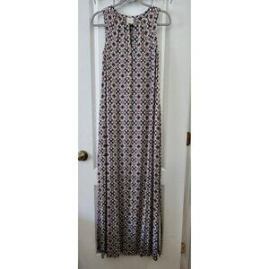 Soma Womens Floral Sleeveless Maxi‎ Dress Lined Flowy Coastal size XS
